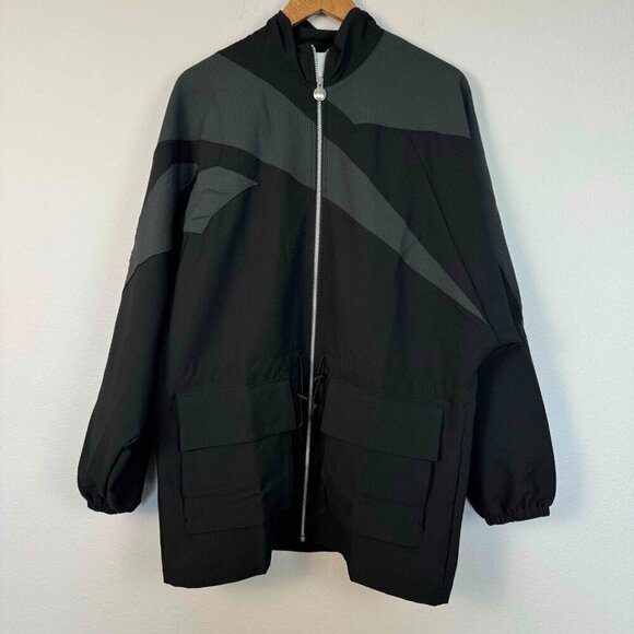Anine Bing x Reebok Women's Windbreaker Jacket Casual Outdoor Black Size Medium - Picture 1 of 16